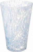 Ваза Wrzesniak Glassworks Confetti 35 см біло-блакитний 