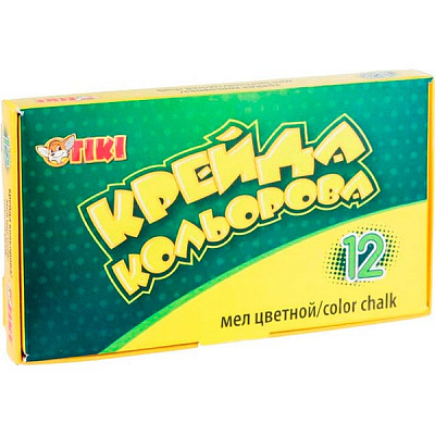 Набор мелков 12 цветов 120 г/м2 51502-ТК Тікі