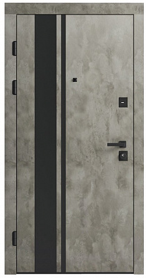 Двері вхідні Rodos Ultra Lux F-200 сланець темний 2050x960 мм ліві