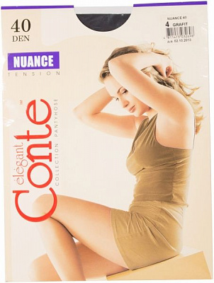 Колготки Conte NUANCE 40 den р. 4 графит 