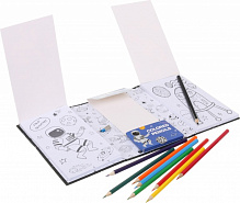 Набір розмальовка Space та олівці кольорові 10 шт 
