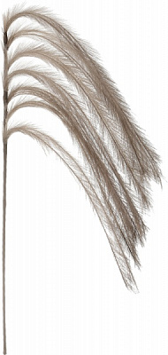 Гілочка декоративна 130 см бежева з пір’ям YZA000900