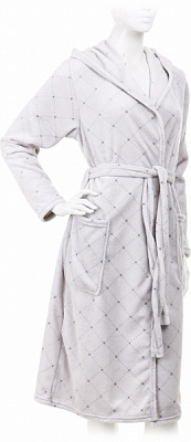 Халат с микрофибры La Nuit Rhombus р. M серый