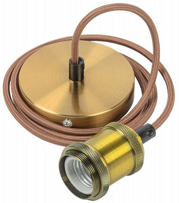 Підвіс IEK Retro 1,5 м 1x60 Вт E27 золото EPA12-04-02-K22