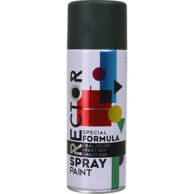 Емаль аерозольна універсальна RECTOR 400 мл 6006 хакі-олива