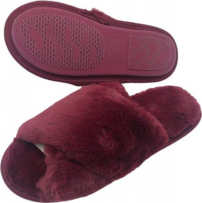 Капці домашні La Nuit Фешн р. 40 винний