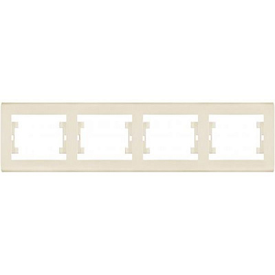 Рамка чотиримісна Makel Manolya горизонтальна слонова кістка 41010704