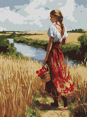 Картина за номерами Українка та лани ©art_selena_ua Ideyka