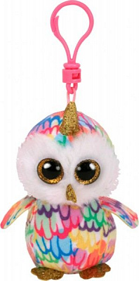 Мягкая игрушка TY Beanie Boos Разноцветная сова 12 см 35224