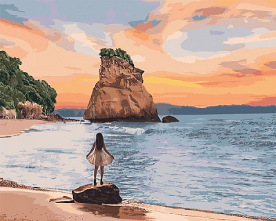 Картина за номерами Безлюдний острів Ідейка