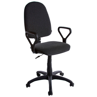 Крісло офісне AMF Престиж Люкс А-2 сіре