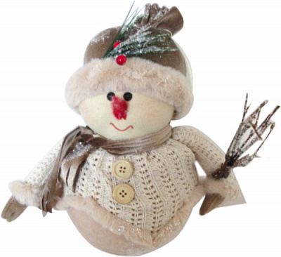 Декорация новогодняя Снеговик 15х26 см EPI-E29419 