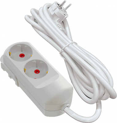 Удлинитель Neomax с заземлением 2 гн. белый 3 м 