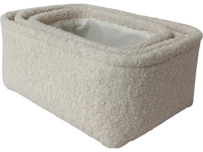 Кошик Fluffy прямокутний M 24x17x11 см білий