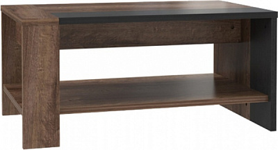 Стол журнальный Trass TRAT51 дуб болотный/дуб черный 900x550x430мм 