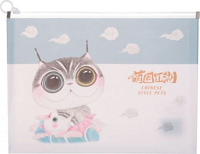 Папка zip lok Lovely голубая