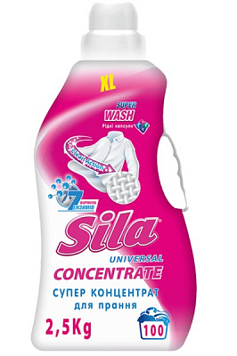 Средство для машинной и ручной стирки Sila Super Wash Суперконцетрат 2,5 кг