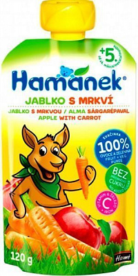 Пюре Hame Яблуко з морквою 120 г 8595139790516
