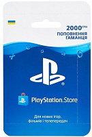Карта Sony PlayStation Store для пополнения электронного кошелька на 2000 грн (9781417)