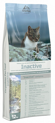 Корм сухой для малоактивных, кастрированных и стерилизованных котов и кошек Carpathian Pet Food Inactive 12 кг