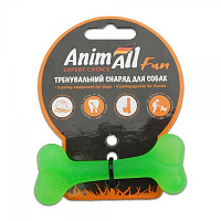 Игрушка для собак AnimAll Кость 8 см зеленая 88105