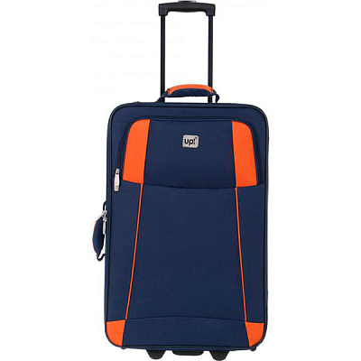 Чемодан Underprice 1021NC синий с оранжевым 51x35x17 см