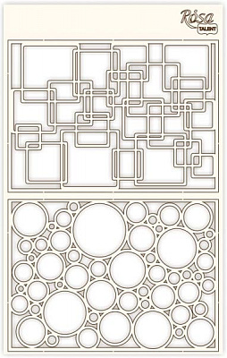 Чипборд для скрапбукинга фоновый Абстракция 3 12,6х20 см 94232049 Rosa Talent