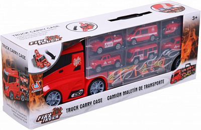 Ігровий набір Shantou рятувальний вантажівка-кейс 39.8x13 см червоний 666-09K
