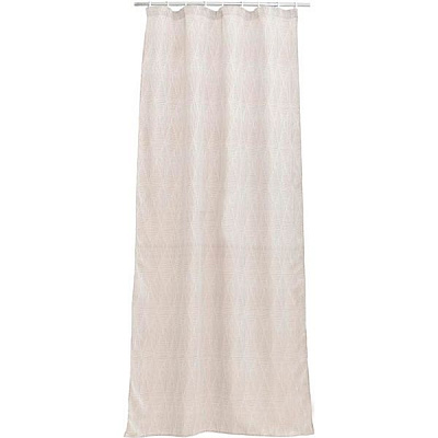 Штора La Nuit Жаккард Ромб бежевая 140х275 см