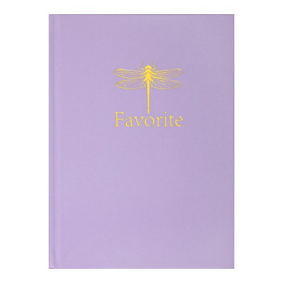 Книга для записей Favourite Pastel А5 96 лист. клетка сиреневый Buromax