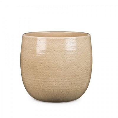 Кашпо керамічне Scheurich Intense круглий 11,8 л пісочний