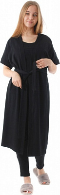 Халат Flis clothes р. L черный 