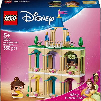 Конструктор LEGO Disney Princess Мініпринцеси Бель і Тіана з замком 43291