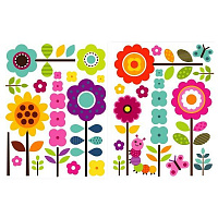 Декоративная наклейка Design stickers Цветы 59.4x42 см