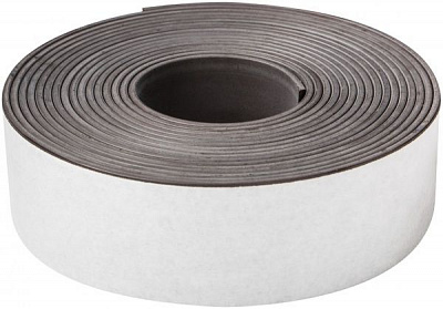 Магнітна стрічка 7250/D самоклейка 25x2,5 мм 3 м сірий