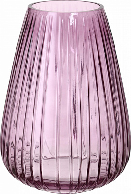 Ваза стеклянная Sensio Drops 22,5 см фиолетовая JY-913DFX01C