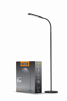Торшер Videx LED VL-TF0702B 8 Вт черный 25049 