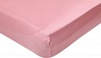 Простынь на резинке Bamboo 160x200 см розово-оранжевый La Nuit 