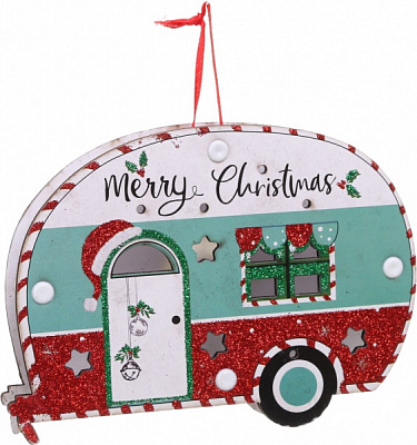 Декоративна підвіска Трейлер 16x12 см різнокольоровий NY21038