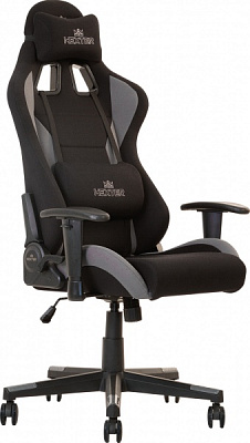 Кресло Nowy Styl HEXTER ML R1D TILT PL70 FAB/01 BLACK/GREY FR черный/серый 