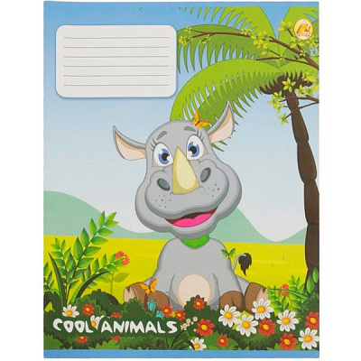 Зошит шкільний 12 аркушів коса лінія Тетрада