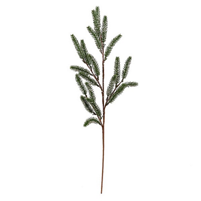 Веточка декоративная хвойная YES! Fun с ледяными кристаллами 70 см 973962 