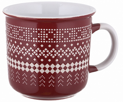 Чашка Bella Vita Sweater 450 мл красная