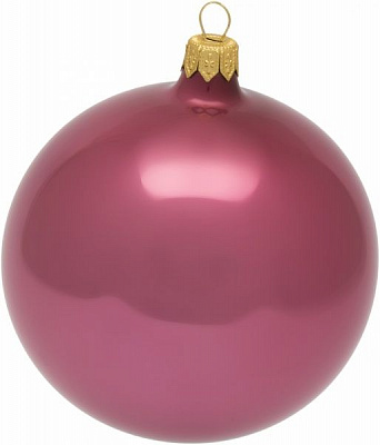 Куля скляна d100 рожевий