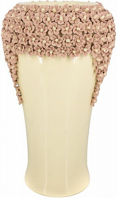 Ваза керамическая розовая Пена 38x24