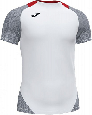 Футболка Joma ESSENTIAL II T-SHIRT WHITE-DARK NAVY S/S 101508.203 L белый