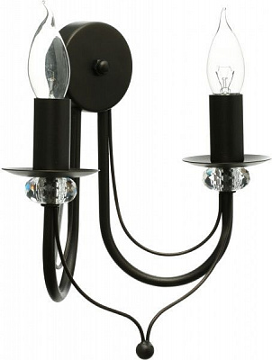 Бра Vitaluce 2x60 Вт E14 чорний V1798