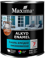 Эмаль Maxima высококачественная темно-серый глянец 2,3кг