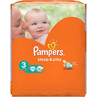 Подгузники Pampers Sleep & Play Midi 4-9 кг 16 шт