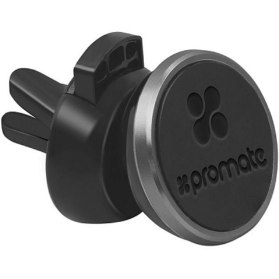 Тримач магнітний Promate VentGrip чорний із сріблястим